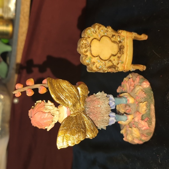 AVAILABLE-Vtg "The Leonard Collection" "Elfin Lanterns" By C. Haworth &chair. - Picture 3 of 8